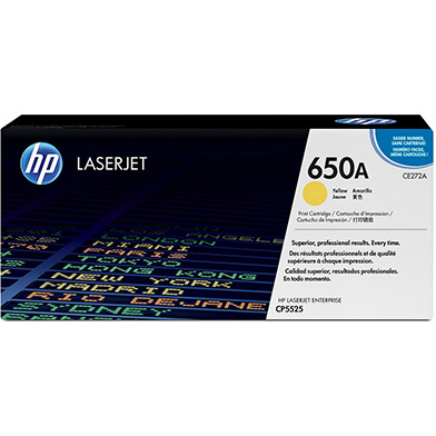 Genuine HP  650A Yellow Toner Cartridge (15,000 Pages) 